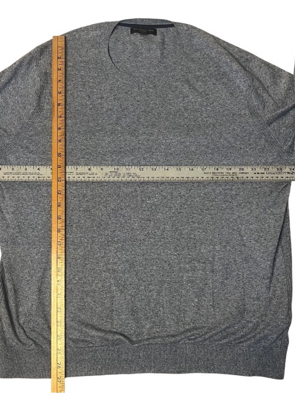 BANANA REPUBLIC Silk Linen Blue Crew Neck Sweater Pullover Mens Size XL - Picture 6 of 10